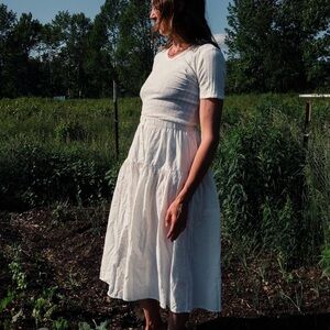 RUDY JUDE Janey Skirt in Salt | Medium